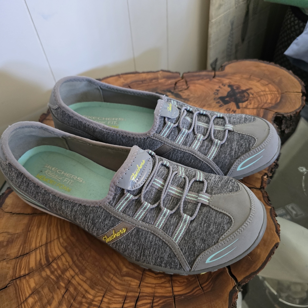 Skechers Women's Gray Slip-On Shoes